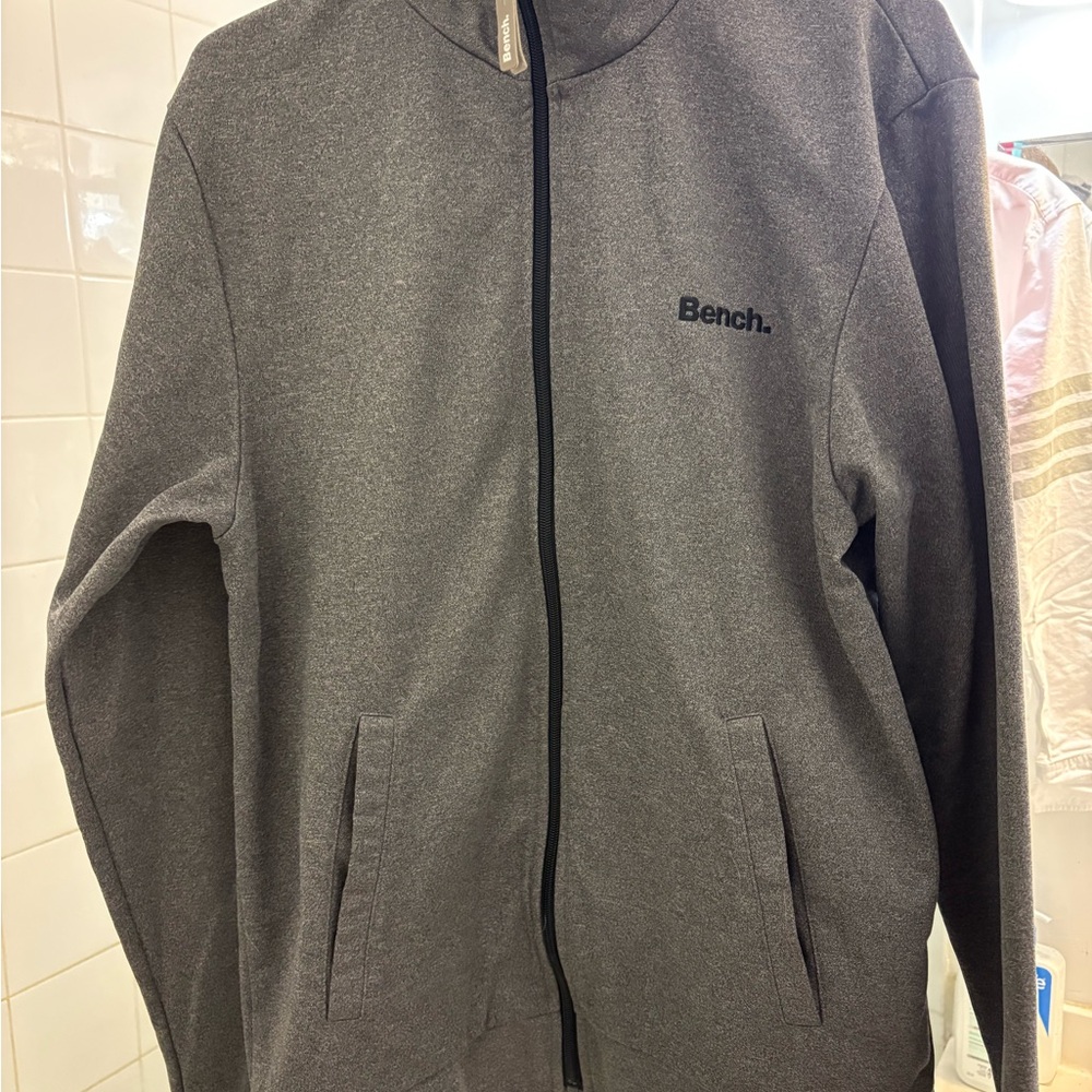 Bench Gray Zip-Up Jacket